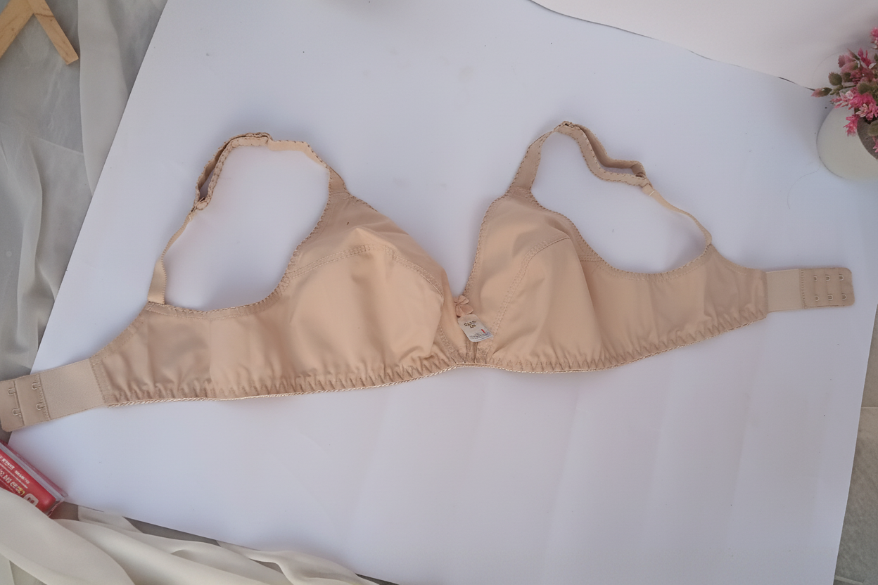 FEMELA Easy Fit 100% Cotton Bra – Cool & Breathable for Hot Weather